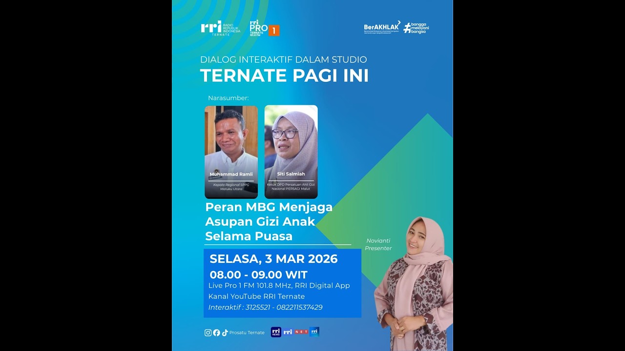 TERNATE PAGI INI | PERAN MBG MENJAGA ASUPAN GIZI ANAK SELAMA PUASA