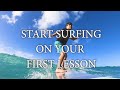 Start surfing on your first lesson  kahu surf school