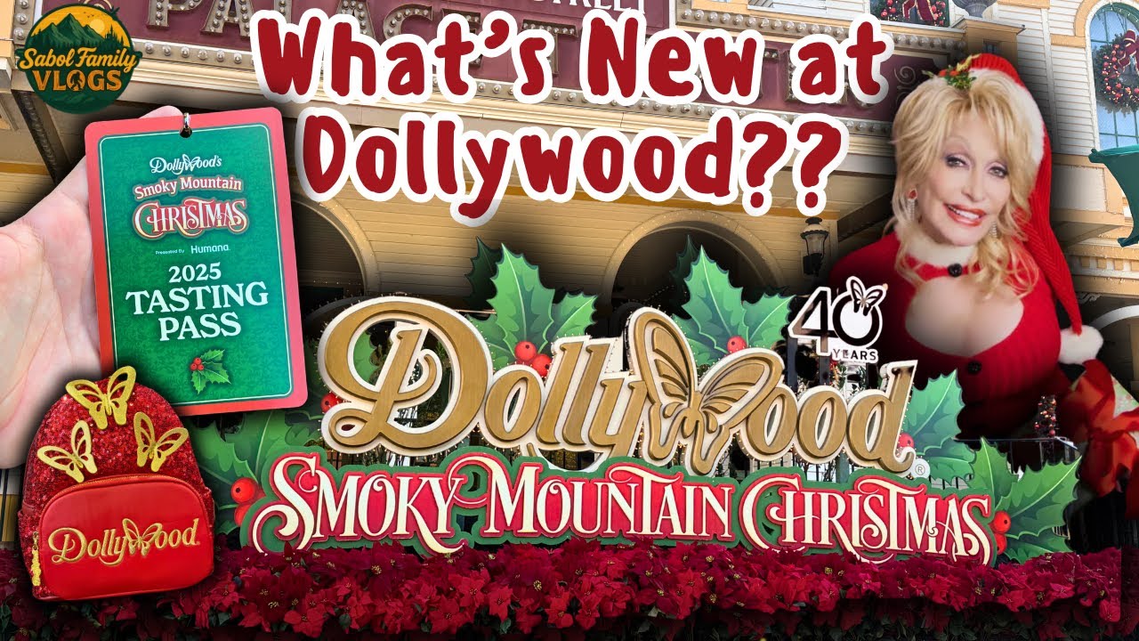 Рождество в парке развлечений DOLLYWOOD Smoky Mountain 2025 | День открытия! Новые дегустационные...