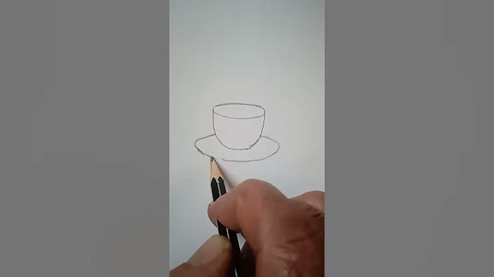Draw A Cup And Saucer # Tea Set Drawing # Shorts