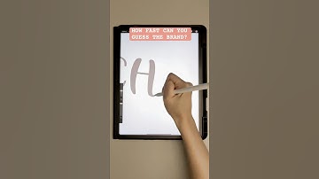 How fast can you guess the brand?! #calligraphy #shorts #procreate