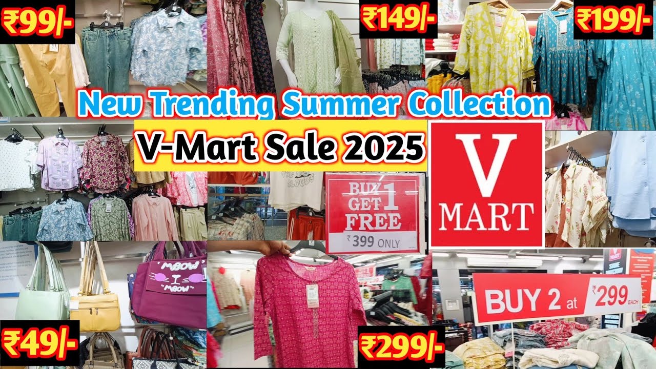 🔥V Mart Summer collection 2025 || Up to 70% OFF + Stylish clothes Under ₹399/-