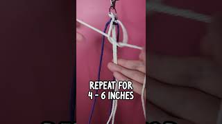 Spiral Keychain Macrame Tutorial #macrame #tutorial