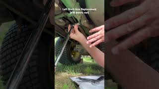 John Deere GT245 left draft arm replacement. Parts from Amazon.