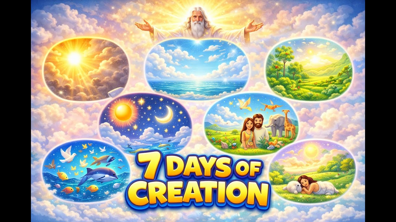 How God Created the World in 7 Days 🌍✨ | Creation Story for Kids