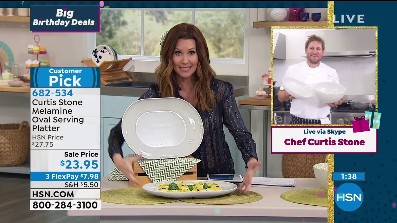 Curtis Stone Melamine Oval Serving Platter