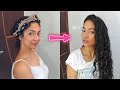 O MELHOR JEITO DE ENROLAR O CABELO SEM BABYLISS OU CHAPINHA! | NO HEAT CURLS #noheat #curls