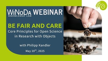 Be FAIR and CARE - Core Principles for Open Science in Research with Objects