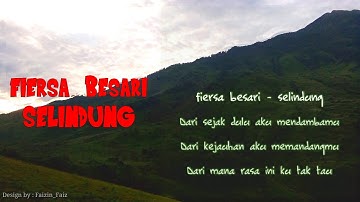 Fiersa Besari - Selindung (lyric)