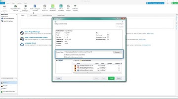 How to work with project packages in SDL Trados Studio 2019