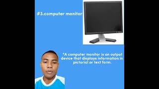 The six basic parts of the computer and their functions.