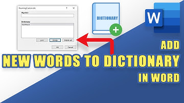 How to Add NEW WORDS to the DICTIONARY in Microsoft Word