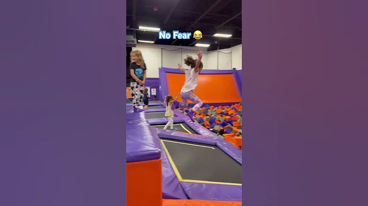 Having Some Fun At The Trampoline Park 😂 #shorts