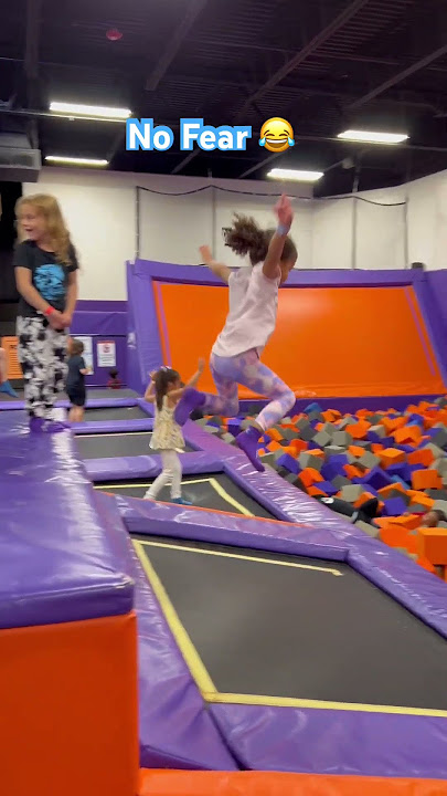 Having Some Fun At The Trampoline Park 😂 #shorts