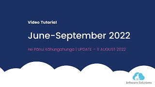 He Pānui Kōhungahunga | 11th August 2022