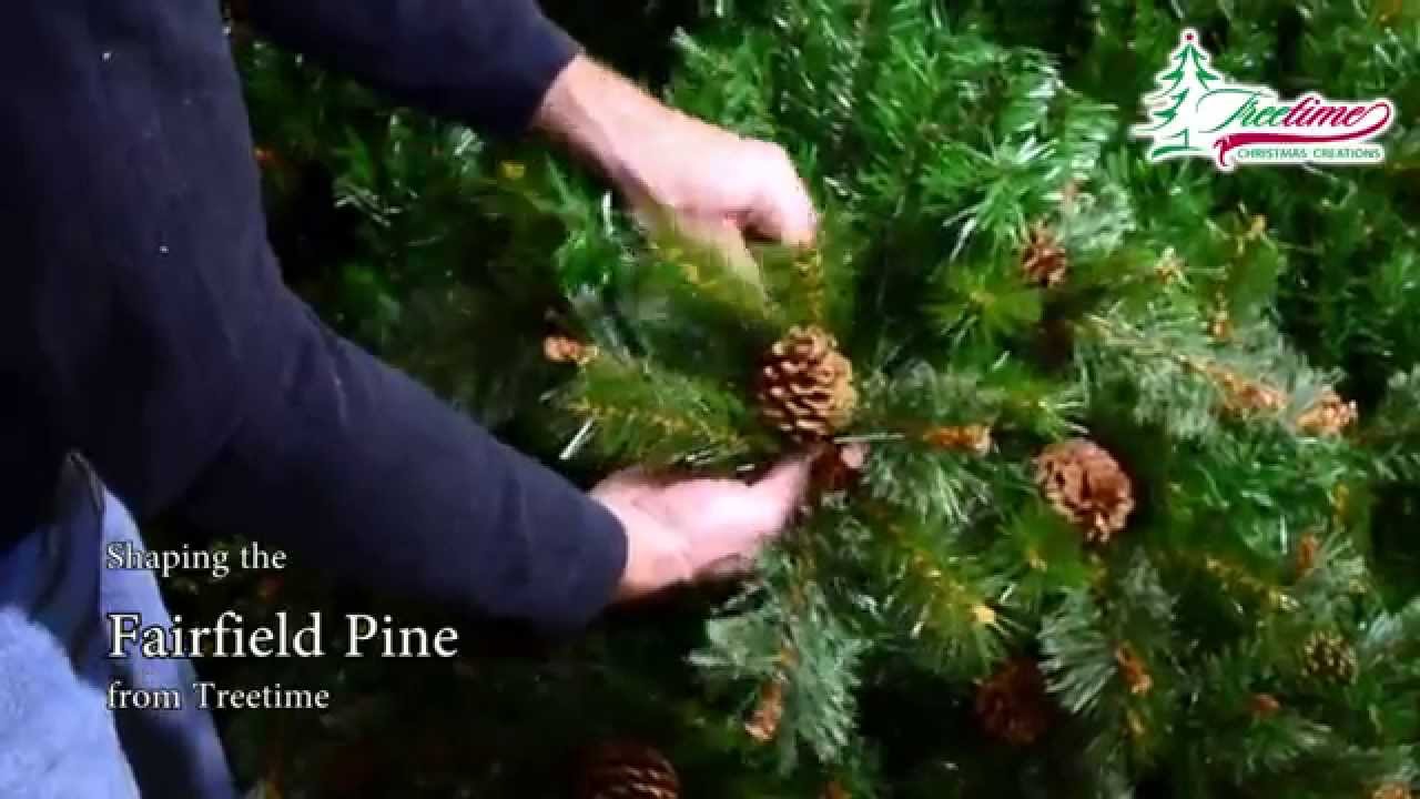 Farifield Pine Artificial Christmas Tree Shaping Video YouTube