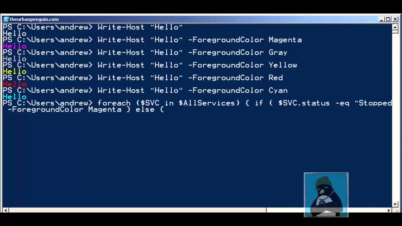 Write host. POWERSHELL if else примеры. -FOREGROUNDCOLOR all Colors POWERSHELL. Foreach if. POWERSHELL FOREGROUNDCOLOR Orange.