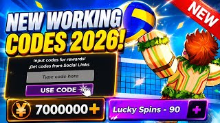 VOLLEYBALL LEGENDS ⚠️ CODES 2026 | ALL NEW WORKING CODES | ROBLOX VOLLEYBALL LEGENDS CODES