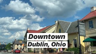 Driving around downtown Dublin Ohio | 다운타운 더블린 오하이오 드라이브 한바퀴