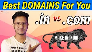 Best DOMAINS For Your Website | What is the Difference Between .in & .com  Domains | HINDI