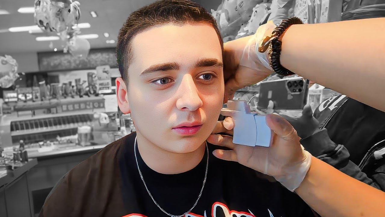 Лейси впервые прокалывает уши!