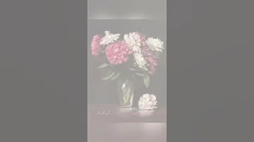 Oil Painting Time Lapse Pink White Peonies Oilpainting Allaprima Shorts Flowerpainting 