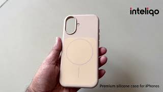 Inteliqo Premium Silicone Case for iPhone 16 | MagSafe Compatible Soft Cover