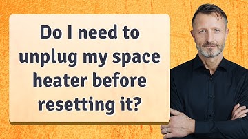 Do I need to unplug my space heater before resetting it?