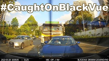 Chain Collision With 4 Cars #CaughtOnBlackVue