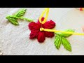 Beginner Friendly Flower Embroidery 🌺 Step-by-Step Hand Stitch Design