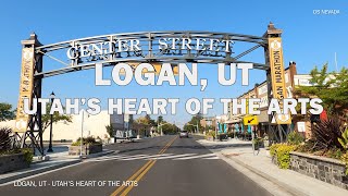 Logan, UT  Driving Downtown 4K