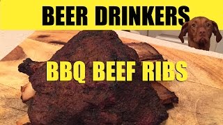 The Best Smoked BBQ Beef Ribs Technique / Cooked on the Big Green Egg