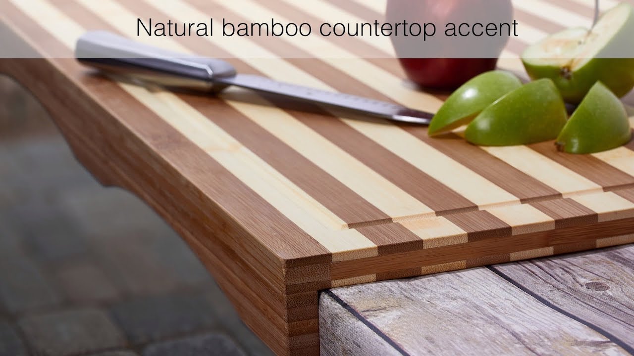 Bamboo Stovetop Cover And Countertop Cutting Board W Adjustable