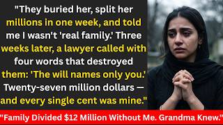 My Family Buried Grandma and Divided Her Millions—Then Her Lawyer Called MY Name