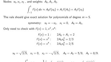 ch4 C: Gaussian quadrature, part 2. Wen Shen