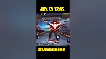 How to start solo vs squad in free fire 🤔