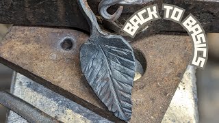 Back To Basics  How To Forge A Leaf #leaf #backtobasics #blacksmith