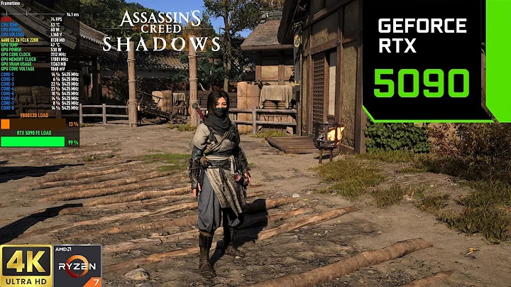 Assassin's Creed Shadows - RTX 5090 4K DLSS, Ultra High Ray Tracing
