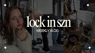 weekly vlog | LOCK IN SZN, new hair who this??? hauls, most complimented lip combo   more
