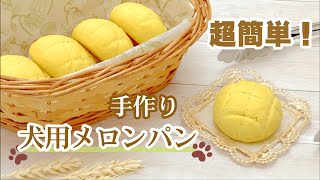 発酵不要 超簡単 手作り犬用メロンパン 飼い主さんも食べられるパン生地レシピ Youtube