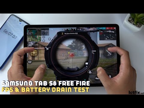 Samsung Galaxy Tab S8 Free Fire Gaming test