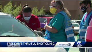 UNMH hosts free drive-thru flu shot clinic