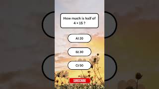 Math trivia quiz #shortsfeed #ytshorts #shortsbeta #quiz #youtubeshorts #maths #mathematics #math