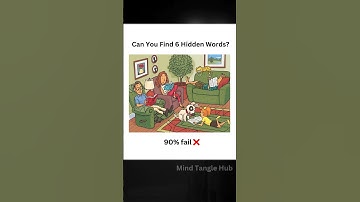 Can you find all 6 hidden words 😧🧠 #shorts #ytshorts #riddles #puzzle