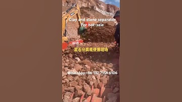 Newest mud clay soil and rock stone separating screen,Debris Separator machine for hot-sale!