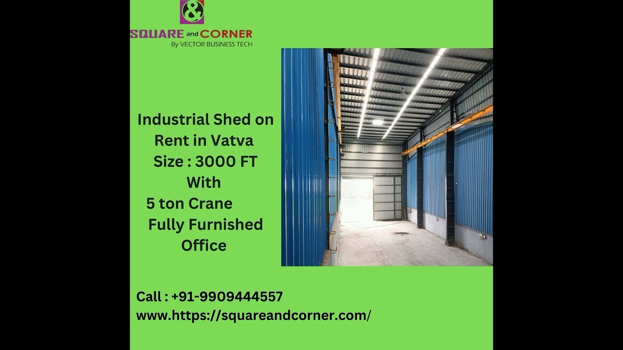 Industrial Shed/Factory For Rent in Vatva