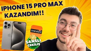 TRENDYOL ŞANSLI ÇEKİLİŞİ KAZANDIM!! 1 günde 2 iPhone!