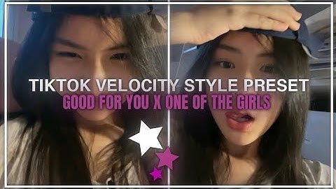 TIKTOK VELOCITY STYLE | ALIGHT MOTION PRESET