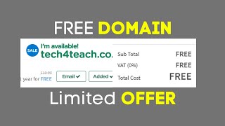 HOW TO GET FREE DOMAIN | Get FREE Premium Domain and Hosting for 1 Year (WordPress)