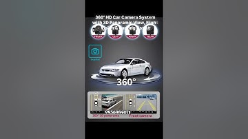 360° HD Car Camera, Night Vision & Parking Assist #hdcamera #rearcamera #dashcamera #autocam